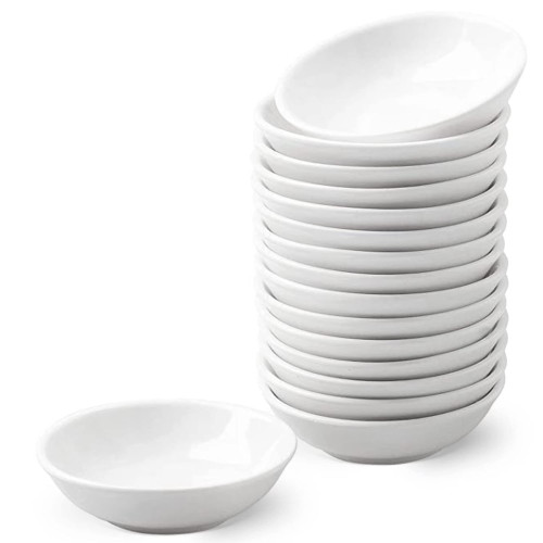 UIBFCWN 16 Pack Soy Sauce Dish 3inch Ceramic Dipping Bowls Bulk, 1.2 Oz White Dipping Sauce Bowls/Dishes, Small Dipping Sauce Cups for Sushi Ketchup Olive Oil Appetizer UIBFCWN 16 Pack Soy Sauce Dish 3inch Ceramic Dipping Bowls Bulk, 1.2 Oz White Dipping Sauce Bowls/Dishes, Small Dipping Sauce Cups for Sushi Ketchup Olive Oil Appetizer