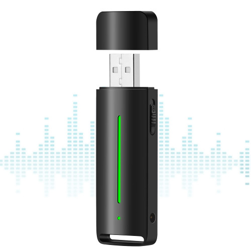 64GB Voice Recorder with Playback: Digital Audio Recorder with Voice Activated, Small USB Dictaphone Recording Device for Lecture Interview Meeting Class