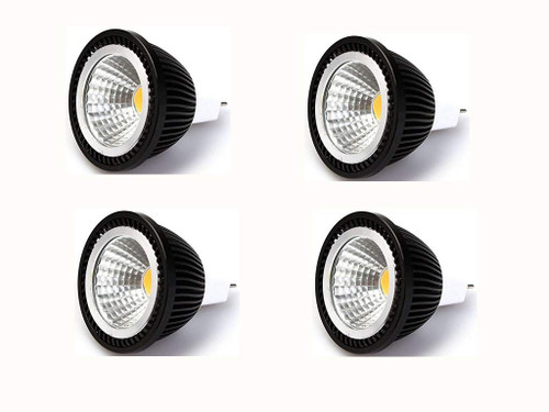 MR16 LED Light Bulb (4 Pack) GU5.3 Spotlight COB Bulbs 12V 5W 50W Halogen Equivalent 3000K Warm White GU5.3 Base Spotlight LED Recessed Ceiling Downlight