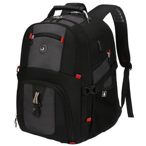 SHRRADOO Extra Large 50L Travel Laptop Backpack with USB Charging Port, College Backpack Airline Approved Business Work Bag Fits 17 Inch Computer for Men Women SHRRADOO Extra Large 50L Travel Laptop Backpack with USB Charging Port, College Backpack Airline Approved Business Work Bag Fits 17 Inch Computer for Men Women