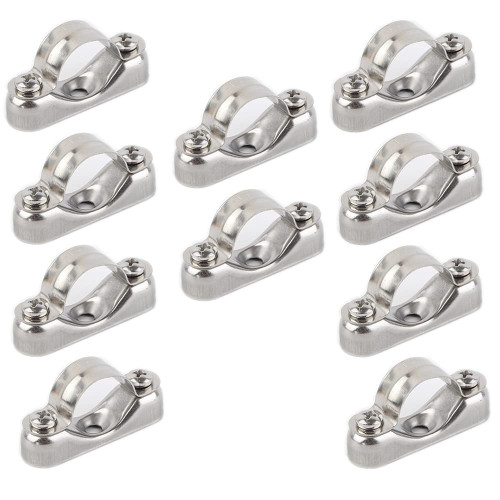 SCRTB Pipe Support Strap 10 Pcs Stainless Steel Split Ring Hanger,Pipe Clamps,Pipe Hanger,Pole Clamps Brackets,Strap Clamp,Clamps Heavy Duty (25mm)
