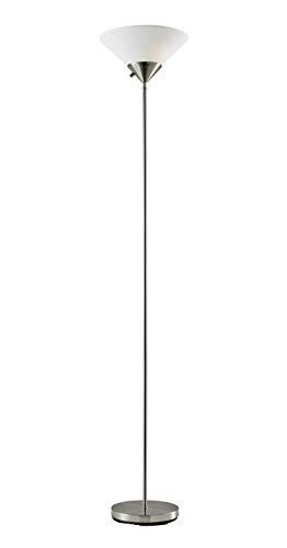 Adesso 7501-22 Pisces 73" Torchiere, Steel, Smart Outlet Compatible