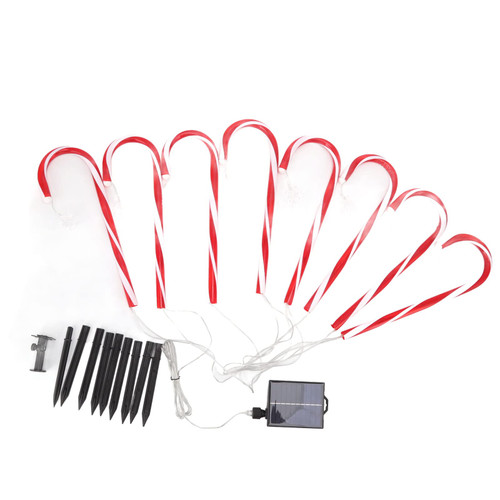 Candy Cane Christmas Decorations, Candy Cane Decorations, Christmas Candy Cane Light 1 for 8 Solar Candy Cane Pathway Markers Lights for Outdoor Christmas Decoration Candy Cane Christmas Decorations, Candy Cane Decorations, Christmas Candy Cane Light 1 for 8 Solar Candy Cane Pathway Markers Lights for Outdoor Christmas Decoration
