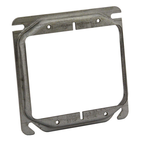 Hubbell-Raco 8778 Hubbell-Raco 4 in. Square Cover, 2-Device, 1/2" Raised, Steel