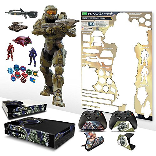 Controller Gear Halo 5 Ultimate Gaming Skin Pack - Officially Licensed by Microsoft - Xbox One