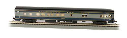 Bachmann Industries B&O Smooth-Side Observation Car with Lighted Interior (HO Scale), 85' Bachmann Industries B&O Smooth-Side Observation Car with Lighted Interior (HO Scale), 85'