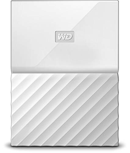 WD 1TB White My Passport  Portable External Hard Drive - USB 3.0 - WDBYNN0010BWT-WESN