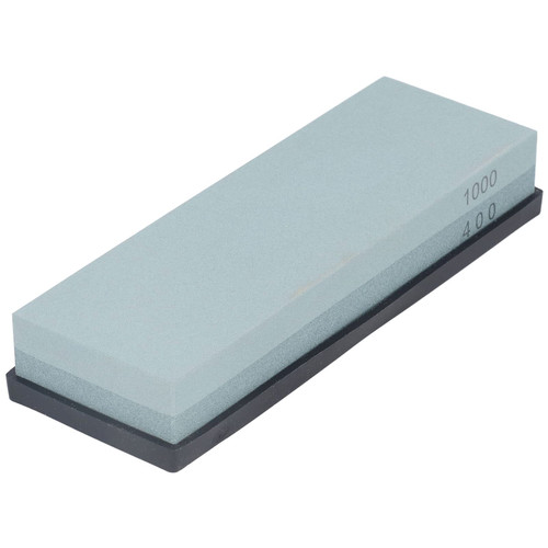 400/1000 Grit Sharpening Stone Dual Sided Finishing Whetstone Kit with Non Slip Rubber Pad