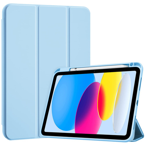 ProCase iPad 10th Generation Case iPad Case 10th Gen (2022 Model) 10.9 Inch iPad 10 Case, 10th Gen iPad Cases Cover with Pencil Holder for 10th Generation iPad A2696 A2757 A2777 -SkyBlue