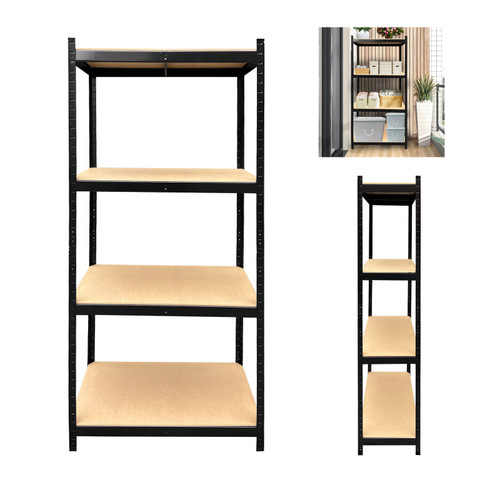 Jupitor Kitchen Storage 4-Tier Storage Shelves Garage Shelving Adjustable Metal Shelves for Storage, 175KG Per Shelf Garage Storage Utility Rack, Heavy Duty Shelves Organization Multipurpose Shelf
