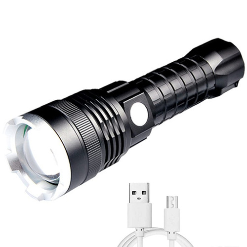 WINDFIRE Super Bright Flashlight 200000 Lumens, Zoomable Tactical Flashlights, Brightest Flashlight Rechargeable, Tactical Flashlights High Lumens, for Camping, Alone Walking, Emergencies