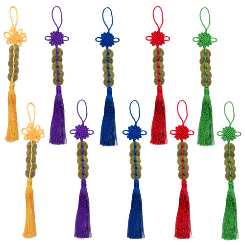10 Strings Chinese New Year Lucky Coins Charms Chinese Feng Shui Coins 2023 New Year Fortune Coins I-Ching Coins with Tassel Chinese Knot for Wealth Success Good Luck Hanging Decorations 10 Strings Chinese New Year Lucky Coins Charms Chinese Feng Shui Coins 2023 New Year Fortune Coins I-Ching Coins with Tassel Chinese Knot for Wealth Success Good Luck Hanging Decorations