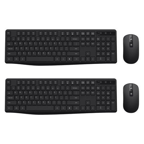 Wireless Keyboard and Mouse, Lovaky 2.4G Full-Sized Ergonomic Keyboard Mouse, 3 DPI Adjustable Cordless USB Keyboard and Mouse, Pack of 2