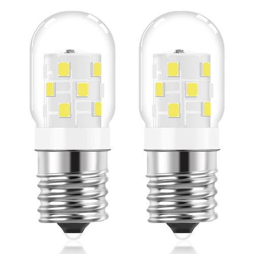 E17 LED Under Microwave Over Stove Light Bulb 125V Appliance 8206232A 40W Incandescent Equivalent, E17 Intermediate Base 3W Dimmable Light Bulb for Refrigerators, Range Hood, Daylight 6000K, 2 Pack E17 LED Under Microwave Over Stove Light Bulb 125V Appliance 8206232A 40W Incandescent Equivalent, E17 Intermediate Base 3W Dimmable Light Bulb for Refrigerators, Range Hood, Daylight 6000K, 2 Pack