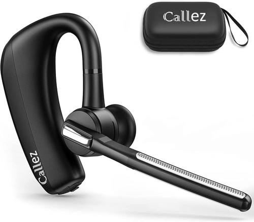 Bluetooth Headset for iPhone Android Cell Phone, Bluetooth Earpiece V5.0 with CVC8.0 Dual Mic Noise Cancelling & Mute/Volume Buttons, Hands-Free Wireless Headset for Trucker Business Office Bluetooth Headset for iPhone Android Cell Phone, Bluetooth Earpiece V5.0 with CVC8.0 Dual Mic Noise Cancelling & Mute/Volume Buttons, Hands-Free Wireless Headset for Trucker Business Office