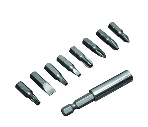 Century Drill & Tool 68907 Screwdriving Bit Set, 9 Piece Phillips and Slotted