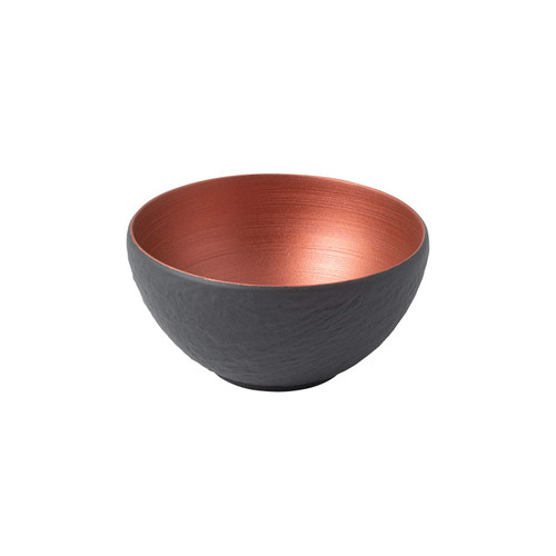 Villeroy & Boch Manufacture Rock Glow BOL, Elegant Bowl Made of Premium Porcelain in Fresh Copper and Black, Dishwasher Safe, 14X14X7CM Villeroy & Boch Manufacture Rock Glow BOL, Elegant Bowl Made of Premium Porcelain in Fresh Copper and Black, Dishwasher Safe, 14X14X7CM