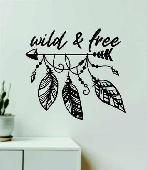 Wild and Free Feathers Arrow Wall Decal Home Decor Art Vinyl Sticker Quote Bedroom Teen Inspirational Boys Kids School Teacher Classroom Boho Nursery Playroom Adventure Travel Wanderlust Wild and Free Feathers Arrow Wall Decal Home Decor Art Vinyl Sticker Quote Bedroom Teen Inspirational Boys Kids School Teacher Classroom Boho Nursery Playroom Adventure Travel Wanderlust