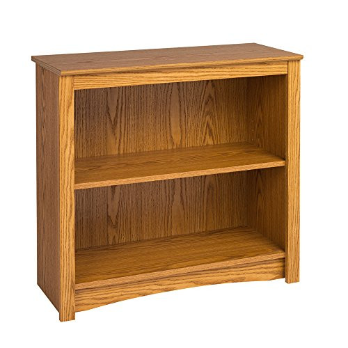 Oak 2-shelf Bookcase
