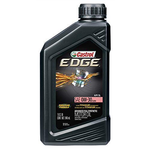 Castrol 06244 EDGE A3/B4 0W-30 Advanced Full Synthetic Motor Oil, 1 Quart, 6 Pack