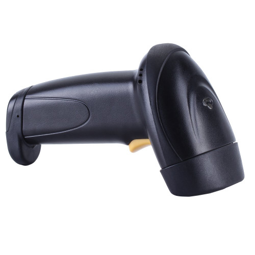 Barcode Scanner USB Wired Laser High Speed Optical Handheld Barcode Reader for 1D Code Compatible with POS PC Mac Windows Linux etc, Black