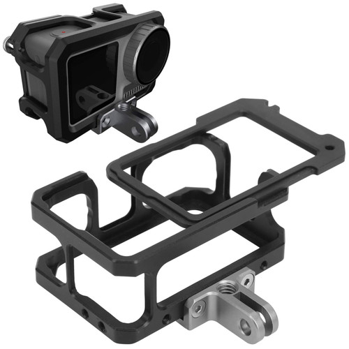 Acouto Camera Cage Aluminium Alloy Camera Frame Cage Case Fit for DJI Osmo Action Camera Protective Housing Frame Shell Camera Vlogging Photography Accessories