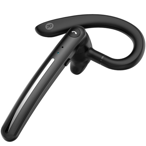 Morebili Bluetooth Headset, Wireless Headphone Business earpiece V5.0 Hands-Free Earphones with Built-in Mic for Driving/Business/Office, Compatible with iPhone and Android (F980-Black)