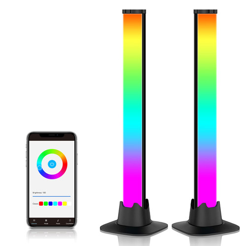 Swesara Smart LED Light Bar, Gaming Lights Ambient Lighting with Scene Modes and Music Modes, Bluetooth Color Light Bars for Gaming Setup, Entertainment, PC, TV, Room Decoration