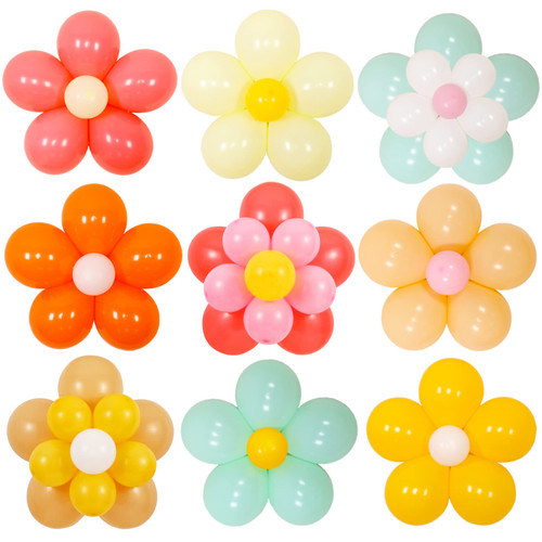 136 Pcs Daisy Flower Balloons DIY Kit - Groovy Boho Theme Party Decorations, Daisy Flower Balloon Set for Groovy Retro Hippie Birthday, Baby Shower,Wedding Party Supplies 136 Pcs Daisy Flower Balloons DIY Kit - Groovy Boho Theme Party Decorations, Daisy Flower Balloon Set for Groovy Retro Hippie Birthday, Baby Shower,Wedding Party Supplies