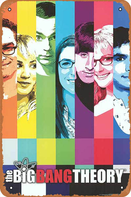 Muzuputs Big Bang Theory Retro Vintage Metal Tin Sign 8x12 inch Home Decor Art