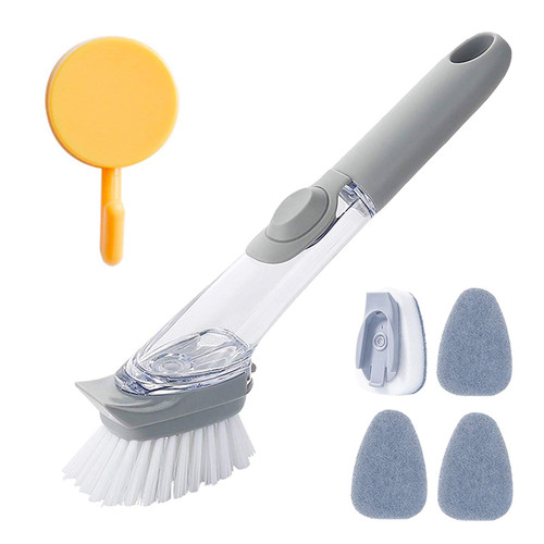 Heavy Duty Dish Wand,1 Dish Wand with 3 Refill Replacement Sponge Heads ? 1 Brush, Dish Sponge with Handle, Scrub Sponge for Kitchen, Sink, Bathroom, Replaceable Cleaning Brush Heavy Duty Dish Wand,1 Dish Wand with 3 Refill Replacement Sponge Heads ? 1 Brush, Dish Sponge with Handle, Scrub Sponge for Kitchen, Sink, Bathroom, Replaceable Cleaning Brush