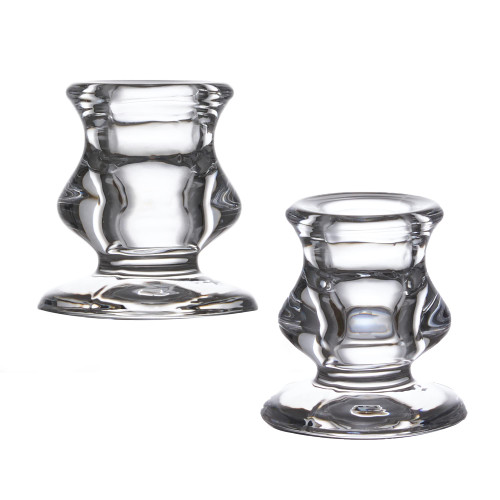 Candle Holder Candlestick Holders Glass Taper Candle Holders for Table Centerpiece Perfect for Home Decor, Weddings, Restaurants, and Dinner Parties, 2pcs/Set
