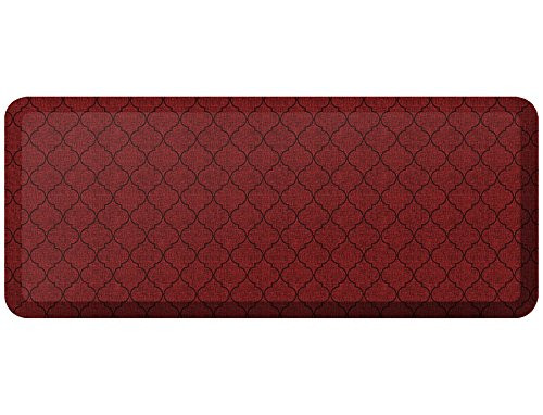 Standing Comfort Anti Fatigue Mat: Foam Ergonomic Standing Floor Mat - Non Slip Cushioned Kitchen Mat - Anti-Fatigue Standing Desk Pad - Durable & Stain Resistant Top - 20" x 48" - Trellis Berry Standing Comfort Anti Fatigue Mat: Foam Ergonomic Standing Floor Mat - Non Slip Cushioned Kitchen Mat - Anti-Fatigue Standing Desk Pad - Durable & Stain Resistant Top - 20" x 48" - Trellis Berry