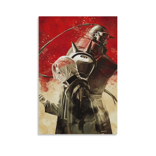 XINYUELONG Anime Full Metal Alchemist Poster Canvas Wall Art Painting Posters Decoration Room Decor Unframe 12x18inch(30x45cm)