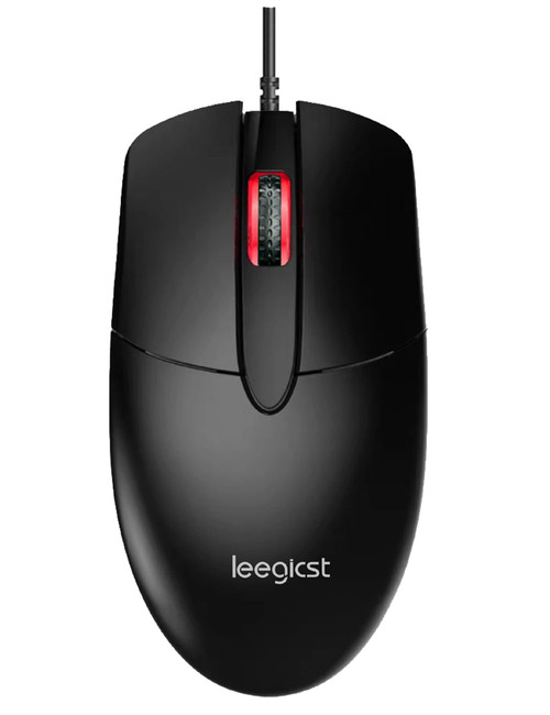 leegicst Wired Optical 3-Button Mouse - Wired with USB Accessibility - M102 Wired USB Mouse for Computers laptops Chromebook MacBook PC Computer (Black)
