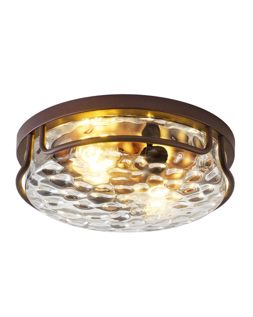 Farmhouse Flush Mount Ceiling Light, 2-Lights Ceiling Light Fixture, Oil Rubbed Bronze Finish with Clear Hammered Glass,Industrial Ceiling Light for Hallway,Kitchen,Bedroom (Oil Rubbed Bronze) Farmhouse Flush Mount Ceiling Light, 2-Lights Ceiling Light Fixture, Oil Rubbed Bronze Finish with Clear Hammered Glass,Industrial Ceiling Light for Hallway,Kitchen,Bedroom (Oil Rubbed Bronze)