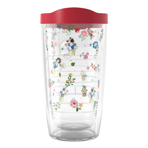 Tervis Disney Princess Snow White 85th Anniversary Made in USA Double Walled Insulated Tumbler Travel Cup Keeps Drinks Cold & Hot, 16oz, Classic