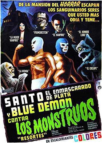 Santo and Blue Demon vs The Monsters - 1970 - Movie Poster