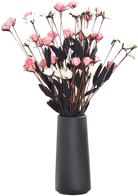 Ceramic Vase,Ceramic Flower Vase,Flower Vase Minimalism Style for Modern Table Shelf Home Decor, Fit for Fireplace Bedroom Kitchen Living Room Centerpieces Office Desk
