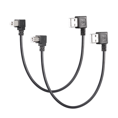 CERRXIAN 90 Degree USB A to B Cable Printer Cable, 1ft Left Angle USB 2.0 Type A Male to Right & Left Angle USB 2.0 Type B Male Scanner Cable(rl) CERRXIAN 90 Degree USB A to B Cable Printer Cable, 1ft Left Angle USB 2.0 Type A Male to Right & Left Angle USB 2.0 Type B Male Scanner Cable(rl)