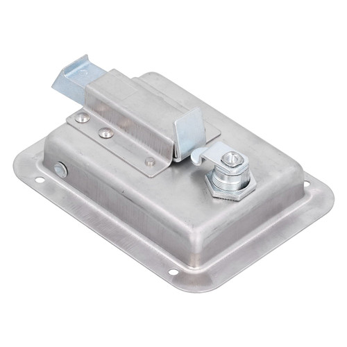 Door Latch Flush Mount Paddle, 304 Stainless Steel Door Latch Weatherproof Toolbox Lock with 2 Keys for RVs Campers Trailers Truck