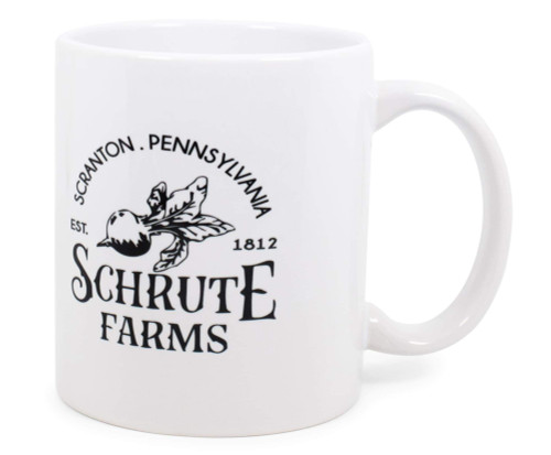 Surreal Entertainment Exclusive The Office Schrute Farms Ceramic Mug | Official TV Show Collectible, Dwight Schrute Coffee Cup | Drinkware For Home Barware Set | Holds 11 Ounces