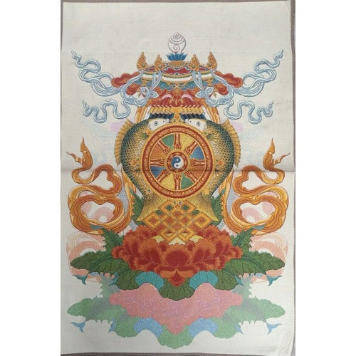 Fengshui Silk Embroidery Tibetan Thangka Buddhism Eight Auspicious Tangka Yoga Buddhist Tapestry Wall Hanging Wall Art Home Decor Tapestry Meditation Fengshui Silk Embroidery Tibetan Thangka Buddhism Eight Auspicious Tangka Yoga Buddhist Tapestry Wall Hanging Wall Art Home Decor Tapestry Meditation
