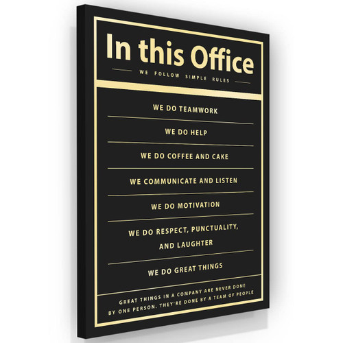 NATVVA in This Office We Do Print Poster Wall Art Canvas Artwork Wall Decor Office Inspirational Sign Team Prints Painting Art Prints Picture Business Office Decoration No Frame