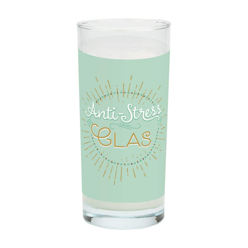 GRUSS & CO 47003 Drinking Glass with Anti-Stress Motif Print 50 cl Gift Item