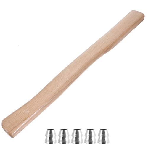 Angoily Camping Axe 1 Set Axe Handle Replacement Wooden Handle Woodworking Hatchet Handle with Axe Wedges Hammer Handle Grip Axe Handle Hatchet Handle Axe Accessory 50cm Camping Hatchet