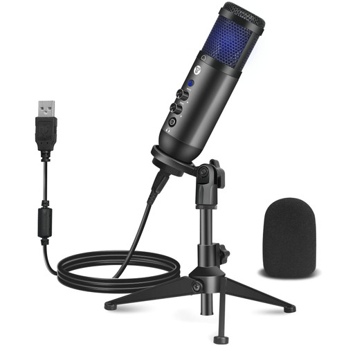 FANTECH Leviosa RGB USB Condenser Gaming Microphone, Streaming Microphone for PC, PS4, PS5 and Mac, Cardioid, Tripod, Pop Filter, Mute/Gain/Echo Control, Voice Over, Podcasts, Twitch, YouTube, Discord FANTECH Leviosa RGB USB Condenser Gaming Microphone, Streaming Microphone for PC, PS4, PS5 and Mac, Cardioid, Tripod, Pop Filter, Mute/Gain/Echo Control, Voice Over, Podcasts, Twitch, YouTube, Discord