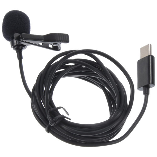 ERINGOGO USB Lavalier Microphone Wireless Lavalier Microphone Professional Lavalier Lapel Microphone Lecture Interview Recording Performance Mic Tie Clip Lapel Voice