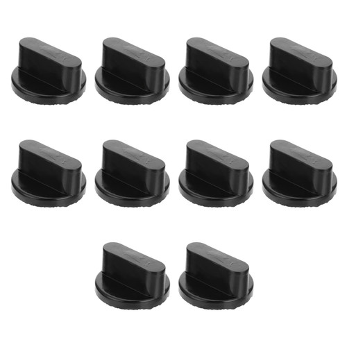 Angoily Black Replacement Range Knobs Universal 10pcs Gas Stove Switch Knobs Range Control Knob Replacement Black Oven Control Switch Knob for Oven Stove Range Universal Knobs