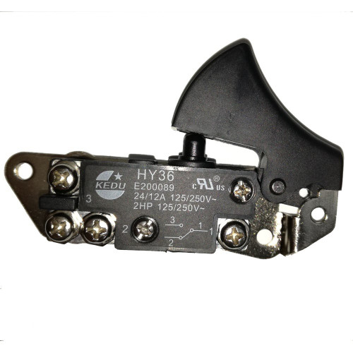 HY36 125/250V 24/12A Electric Drill Trigger Switch Electric Power Tool Switch for High-Power Benchtop or Handheld Angle Grinder